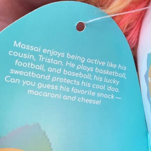 NEW WITH TAGS LARGE SQUISHMALLOW MASSAI‎ - Picture 2 of 6